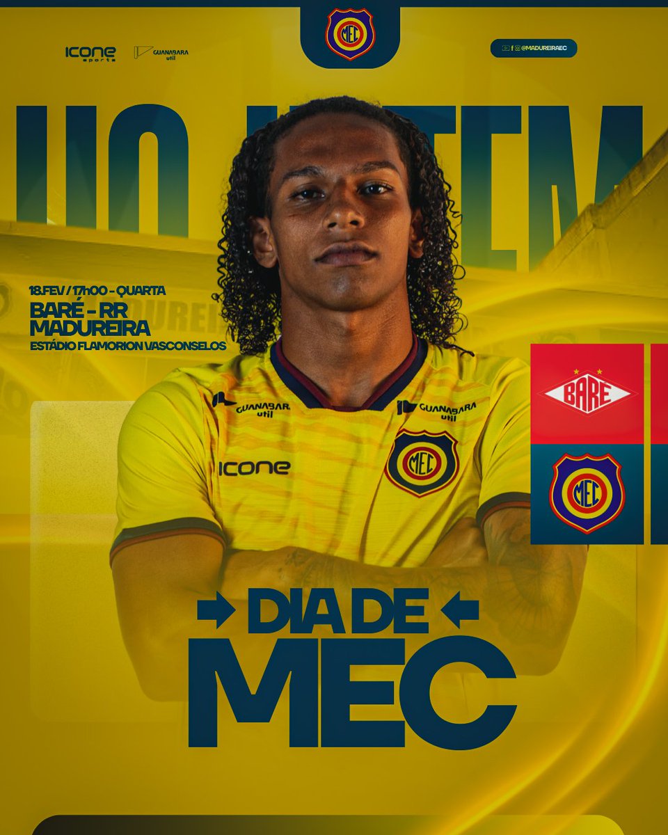 MadureiraEC_BR's tweet photo. É dia de MEC pela Copa do Brasil. 90 minutos pela classificação. Pra cima, meu Tricolor! 👊🇷🇴

🆚 Baré-RR
🏆 Copa do Brasil | Primeira fase
⚔️ Jogo único
⏰ 17h (de Brasília)
🏟️ Flamarion Vasconcelos
📽 https://t.co/alfjtZUO0x (apenas no site)
📲 Tempo real nos stories https://t.co/8GViyfw0vV