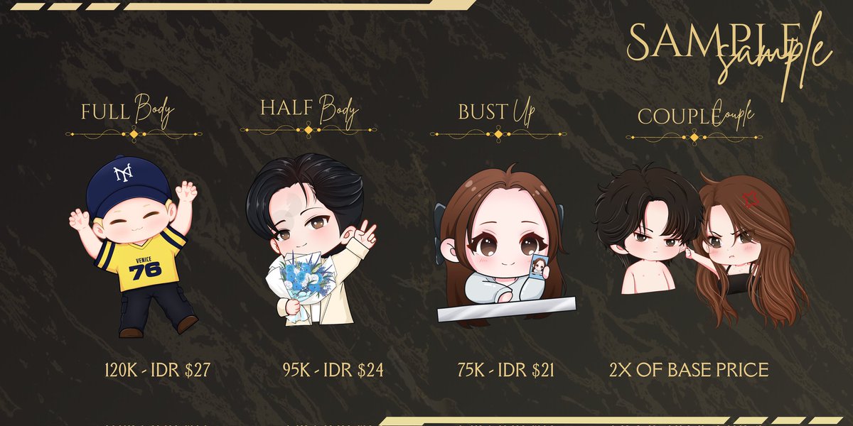 RT &amp; like really appreciated

Hi! My commissions are officially OPEN for both local and inter clients!

Delivering professional-grade Chibi and Anime illustration. Committed to excellence in every stroke, for private collections or commercial use.

Ready to start? You can DM me!