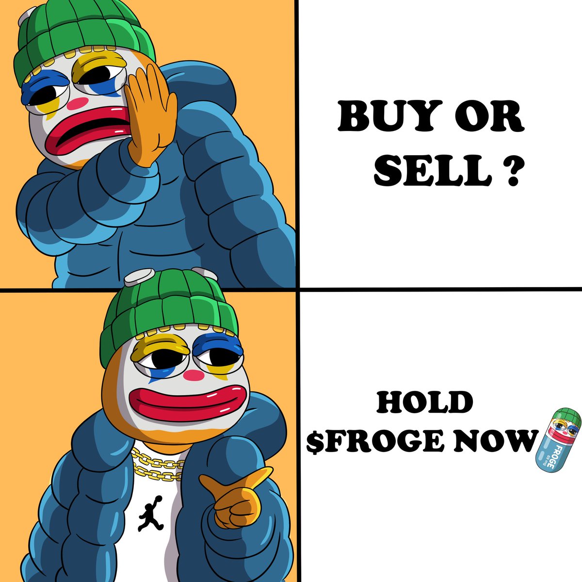 Gm <a href="/FROGE69mg/">FROGE 69mg</a> 

Made this meme art 🎨 as a strong believer and i hope to be part of what you have cookng🔥
