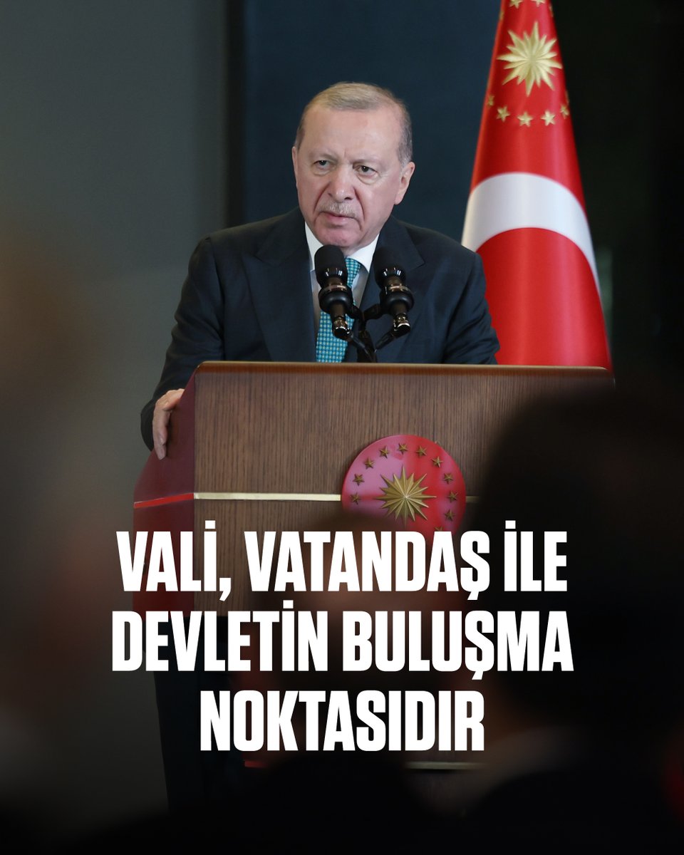 İllerimizde şahsımı ve devletimizi temsilen görev yapan valilerimiz, hayati bir yetki ve sorumluluğu deruhte etmektedir.

Vali, kâmil ve müşfik devletin sahadaki yansımasıdır; adalet, hikmet ve hükûmetin eritme potasıdır, vatandaş ile devletin buluşma noktasıdır.