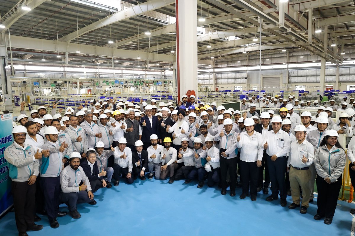 EscortsKubota's tweet image. Strengthening our manufacturing capabilities forms an essential part of expanding scale and efficiency across operations. 

The new facility reinforces our continued focus on operational excellence and future growth.

#EscortsKubota #EnginePlant #ManufacturingExcellence