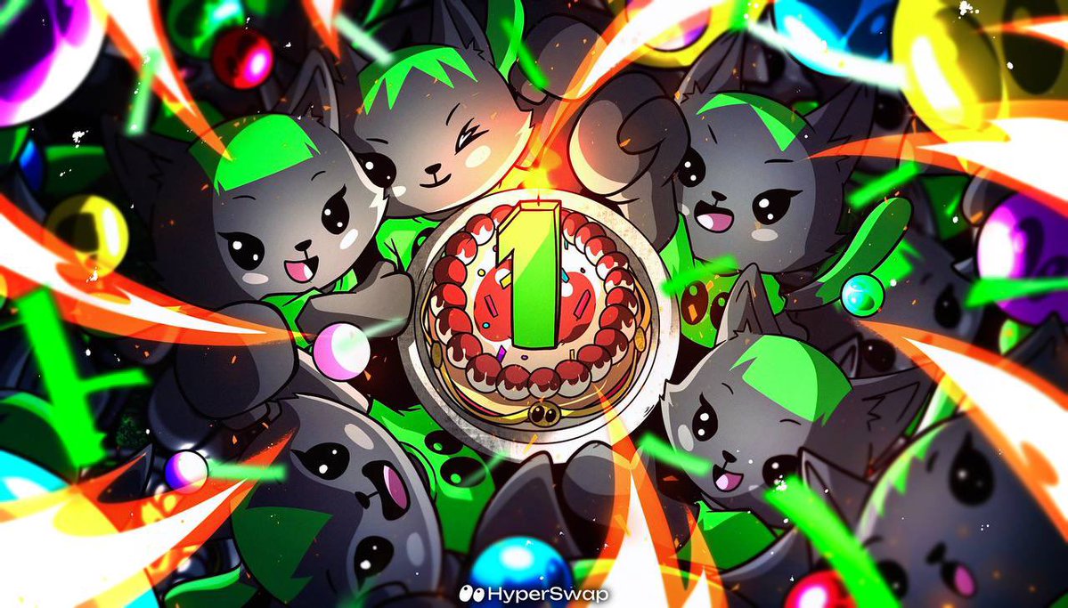 Happy 1 Year Anniversary to HyperEVM and HyperSwap!

One year ago, HyperSwap became the very first dApp deployed on HyperEVM, helping bootstrap liquidity and laying the foundation for the ecosystem from day one.

Since then, HyperSwap has grown into the most complete AMM on