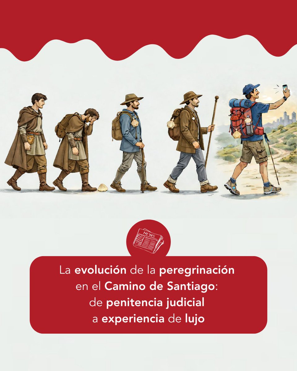 La peregrinación también fue una penitencia judicial en la Edad Media.

La evolución histórica del Camino 📜🔄 ha atravesado muchos altibajos hasta convertirse en el fenómeno actual.

🔗 Más info en postly.app/44c4

#CaminodeSantiago #SantiagodeCompostela #peregrinos