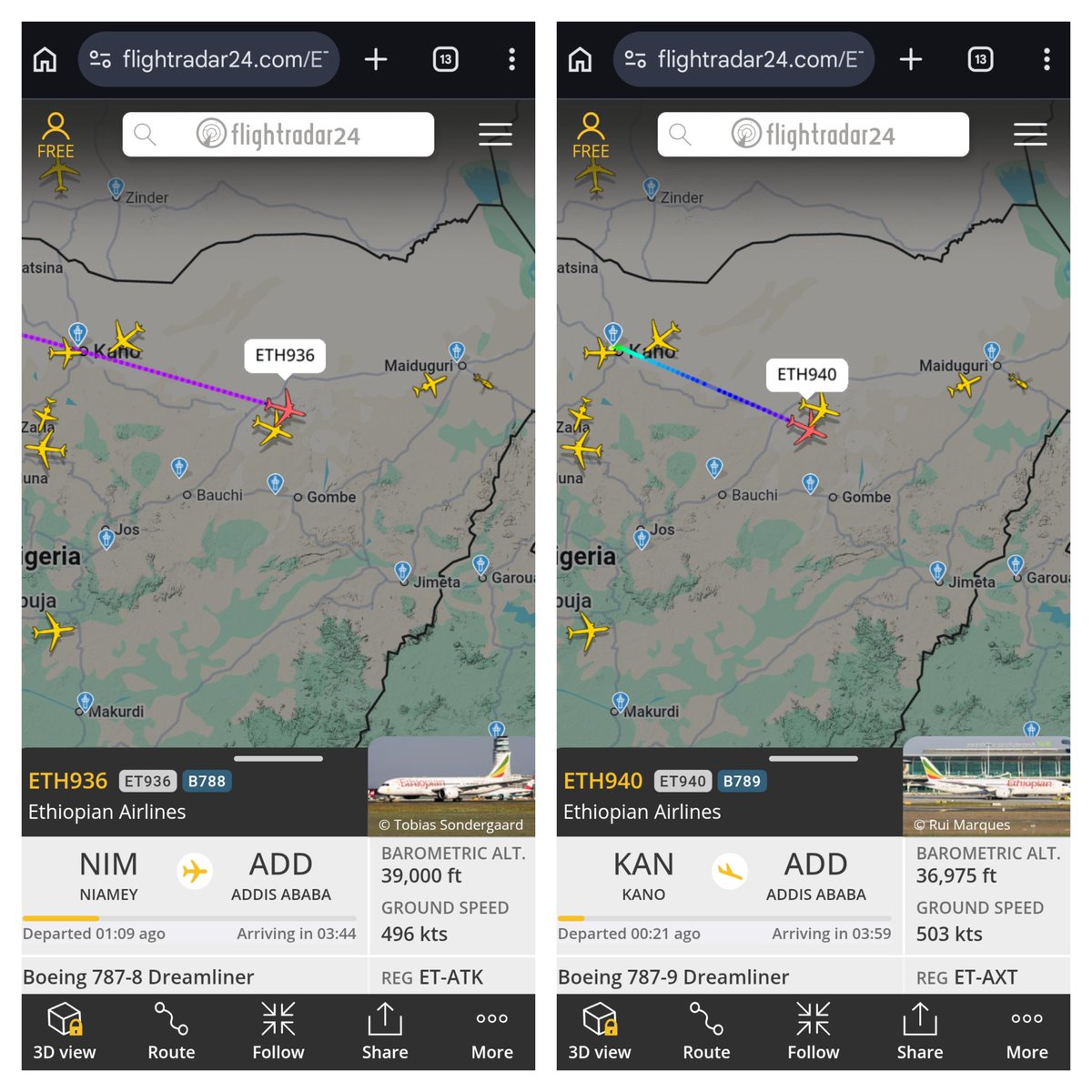 oddsheadhunter's tweet photo. @flyethiopianCom @flyethiopian @Crew_ethiopianAl clocked ur plans racing  🏁 it's tight right now.  Both dreamliners  @aaronrheins. @F1 in midair 
Vini real arsenal wolves inter Newcastle apc elrufia saka gyokeres https://t.co/Auhdl7hPcB
