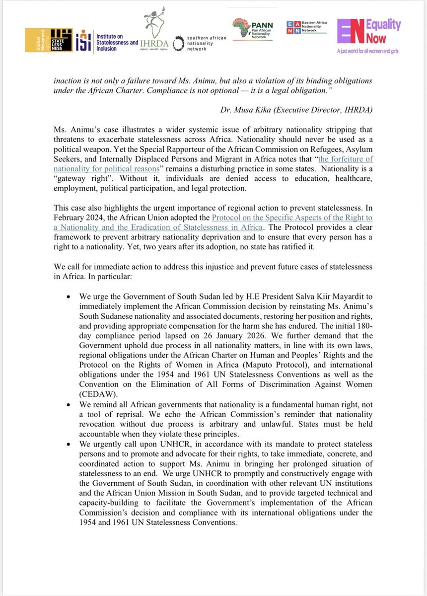 Southern African Nationality Network (SANN) tweet media