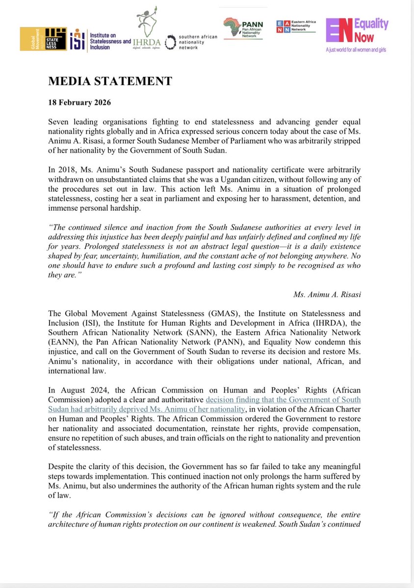 Southern African Nationality Network (SANN) tweet media