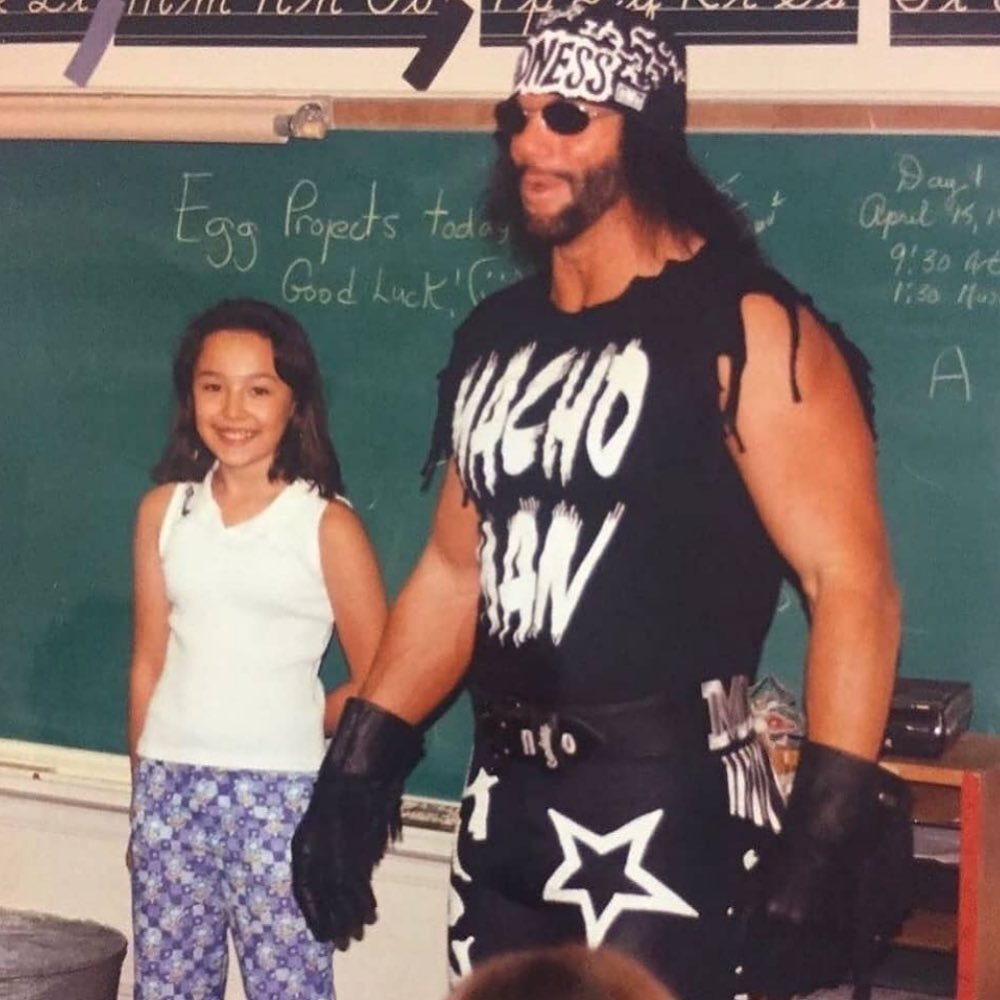 Randy Savage shows up for show and tell.