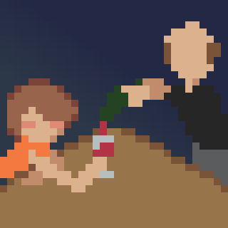 おいしい　ワイン
＃10分ドット　＃ドット絵