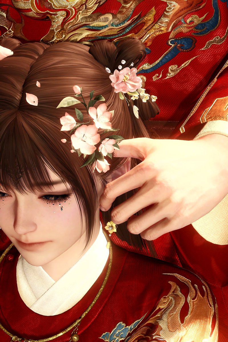 naochiaka's tweet image. On the homecoming night, gege is still the one who combs your hair.

May your destinies forever entangle until the end of Space and Time.

#夏以昼 #Caleb #LoveandDeepspace