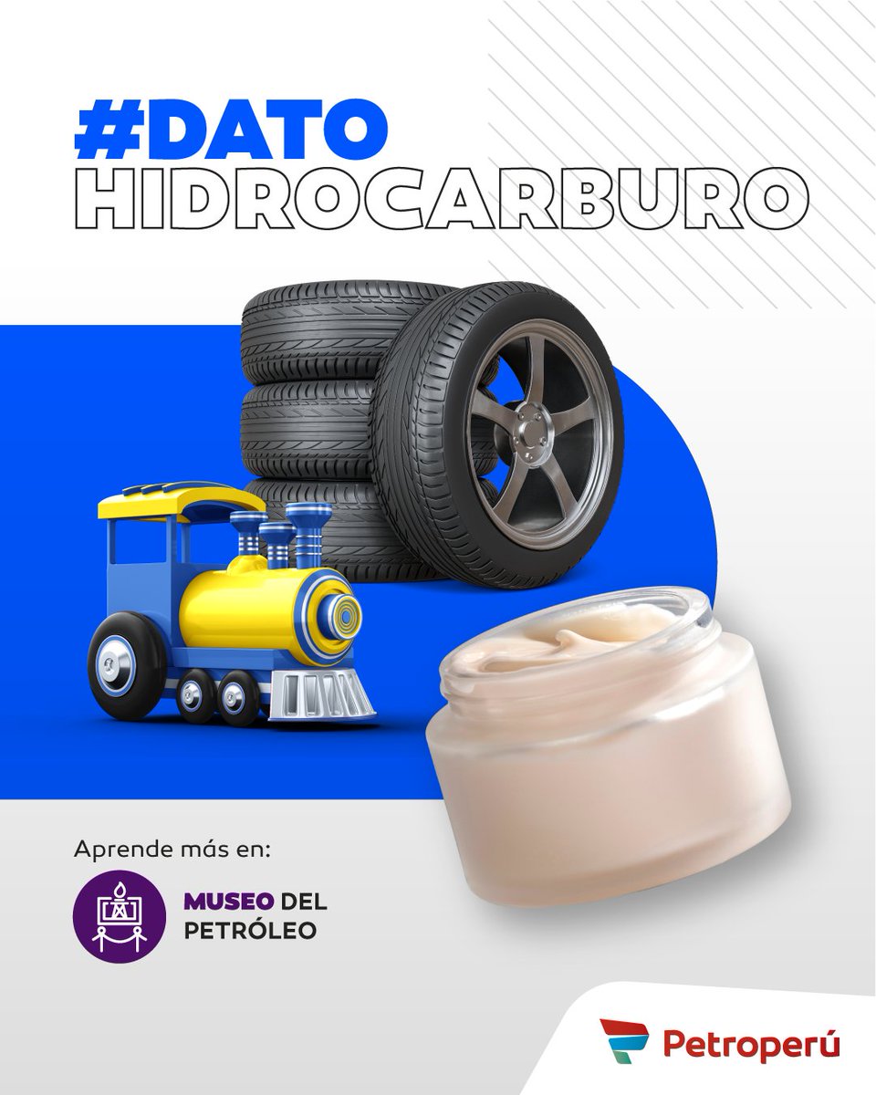 ✨ ¿Sabías que el petróleo no solo mueve motores? 🚗
Es la materia prima de combustibles, lubricantes, plásticos, textiles, detergentes y mucho más. ¡Está presente en tu vida diaria, aunque no siempre lo notes!

Para más información, visita nuestra web:
👉 museo.petroperu.com.pe/usos-del-petro…