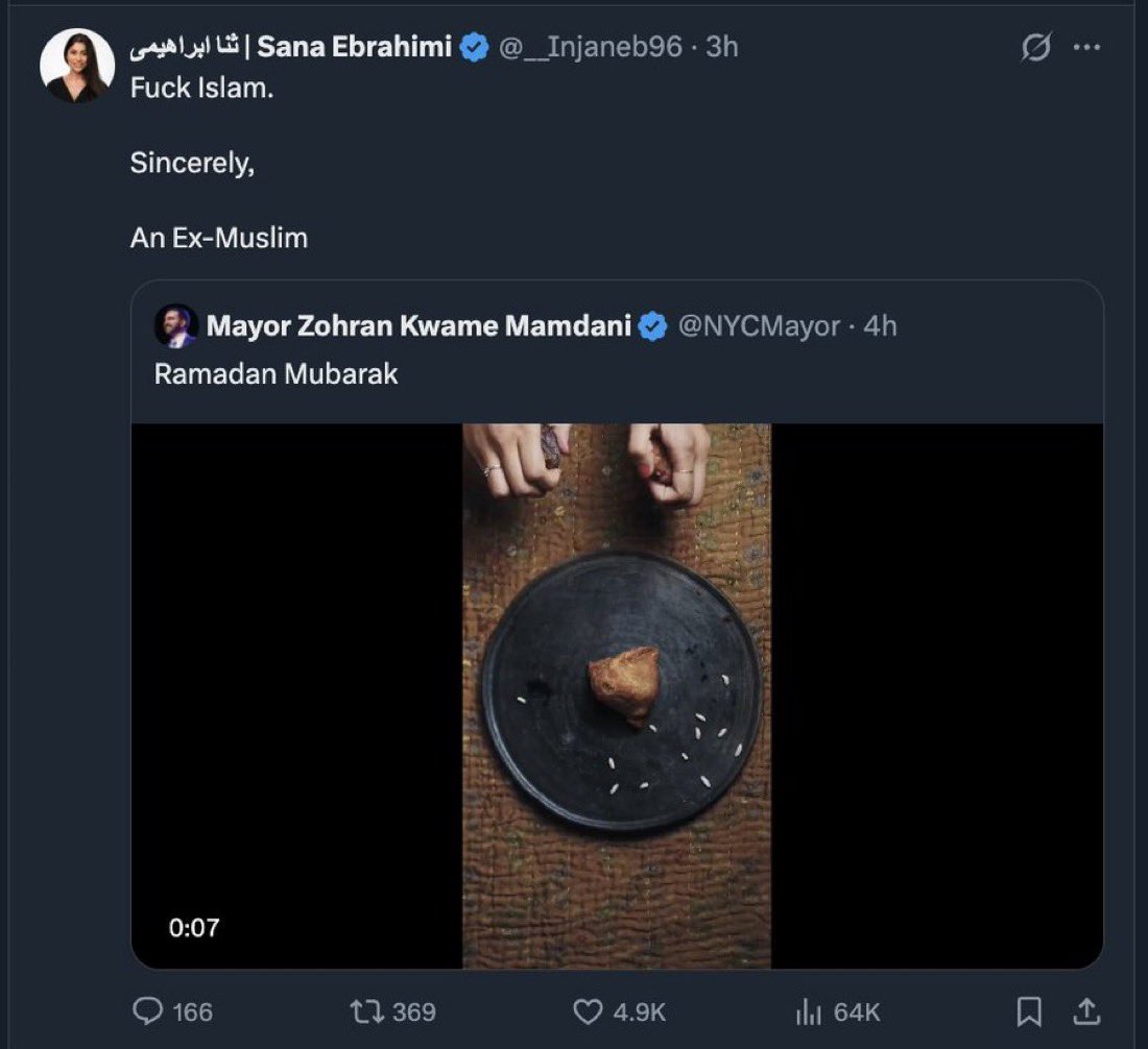 I’m Iranian/Persian. My family escaped the regime when I was 5. Like many Iranians, we aren’t religious. I myself am an atheist.

I will spend the rest of my life distancing myself from this depraved evil cult of filth, which is an insult to everything Iran and Iranians stand for