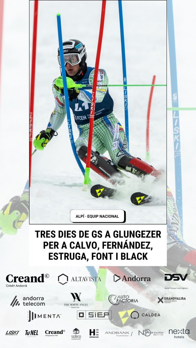 FAEAndorra's tweet photo. ALPÍ · #ÀlvarCalvo, #MarcFernández, #PirminEstruga, #MaiàFont i #MaxBlack tanquen tres dies de gegant a #Glungezer 🇦🇹.
INFO ✅ https://t.co/BJwwxYHykr https://t.co/CYvfNROeSg