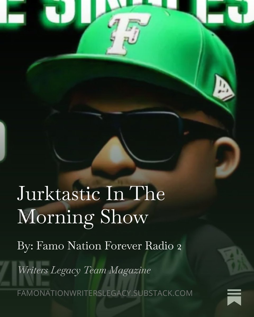 cover_heat's tweet image. Jurktastic In The Morning Show! #radioshow #online radio #famo #wltpapp #musicOnX   open.substack.com/pub/famonation…