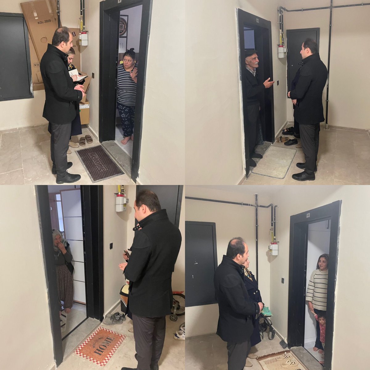 Kaymakamımız Hasan Hüseyin Uzan, İkizce Mahallemizde inşa edilen toplu konutlarda vatandaşlarımızı ziyaret etti. Ziyaret kapsamında talep ve ihtiyaçları dinleyen Kaymakamımız, iletilen hususları takip ettiğini ve hemşehrilerimizin yanında olmaya devam edeceklerini ifade etti.