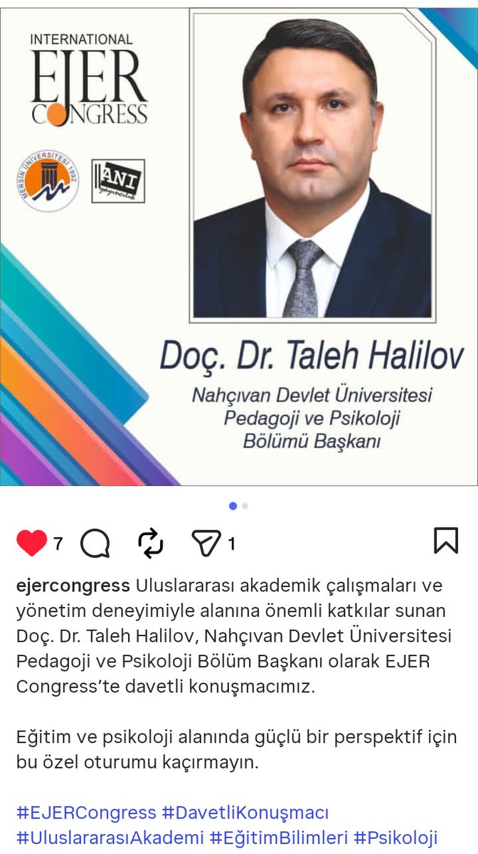 xtaleh's tweet photo. Davet için EJER Congress Başkanı Prof. Dr. Funda Nayir hocaya teşekkür ederim. https://t.co/pvE82umbCR