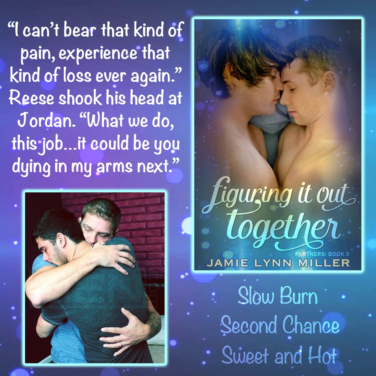 JamieLynnAuthor's tweet image. 🏳️‍🌈It’s BookQuoteWednesday! #BookQW This week’s word is “PAIN”. Is it ever too late for a second chance at love? Experience Reese and Jordan’s story in Figuring It Out Together! #GayRomance #MMRomance

AMAZON: amzn.to/45KKInC