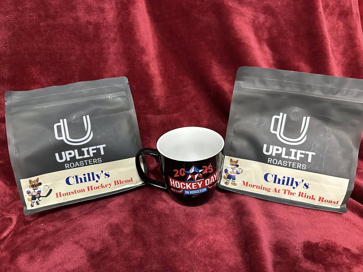 Elevate your mornings with Uplift Coffee Co Chilly's "Houston Hockey Blend" and "Morning's at the Rink Roast!" thanks to <a href="/AerodromeIce/">Aerodrome</a> ! With every order, $5 will be donated back to the Hockey Day In Houston 2026 $25,000 Howe Foundation match!  

Order yours today at