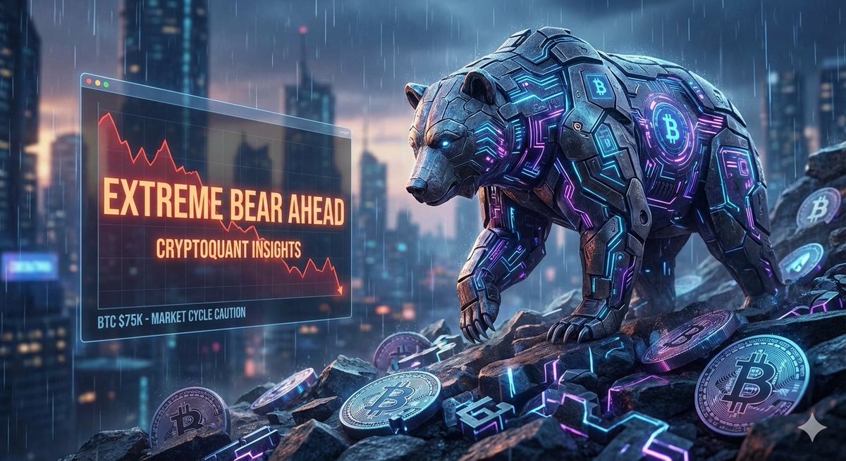 OFFICIAL_GEDEX's tweet photo. CryptoQuant data suggests we are in a bear phase but not at extreme capitulation yet.
#MVRV and #NUPL are not flashing deep value. ETFs have shifted to net selling.
If history rhymes, the real bottom may need more fear.
Are you scaling in or waiting?
#Bitcoin #CryptoBear #CryptoQuant #bingx