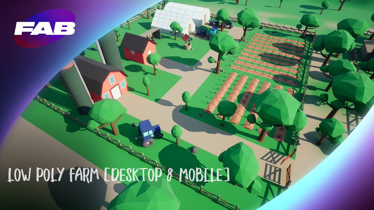 ProceduralWdLab's tweet photo. The Low Poly Farm [Desktop &amp; Mobile] Pack is live for the good of Desktop &amp; Mobile Farm Project. This pack is a collection of 54 unique low poly models modeled with great Quality &amp; performance. The pack is modular &amp; easy to use to create gorgeous farm : https://t.co/YDi5pI0ob0 https://t.co/hyIfwxWosL