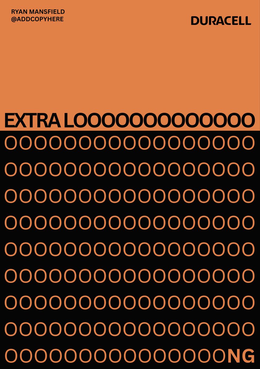 addcopyhere's tweet photo. @OneMinuteBriefs Brief of the Day - Create posters to advertise #BATTERIES @Duracell https://t.co/kW6z6vzdBK