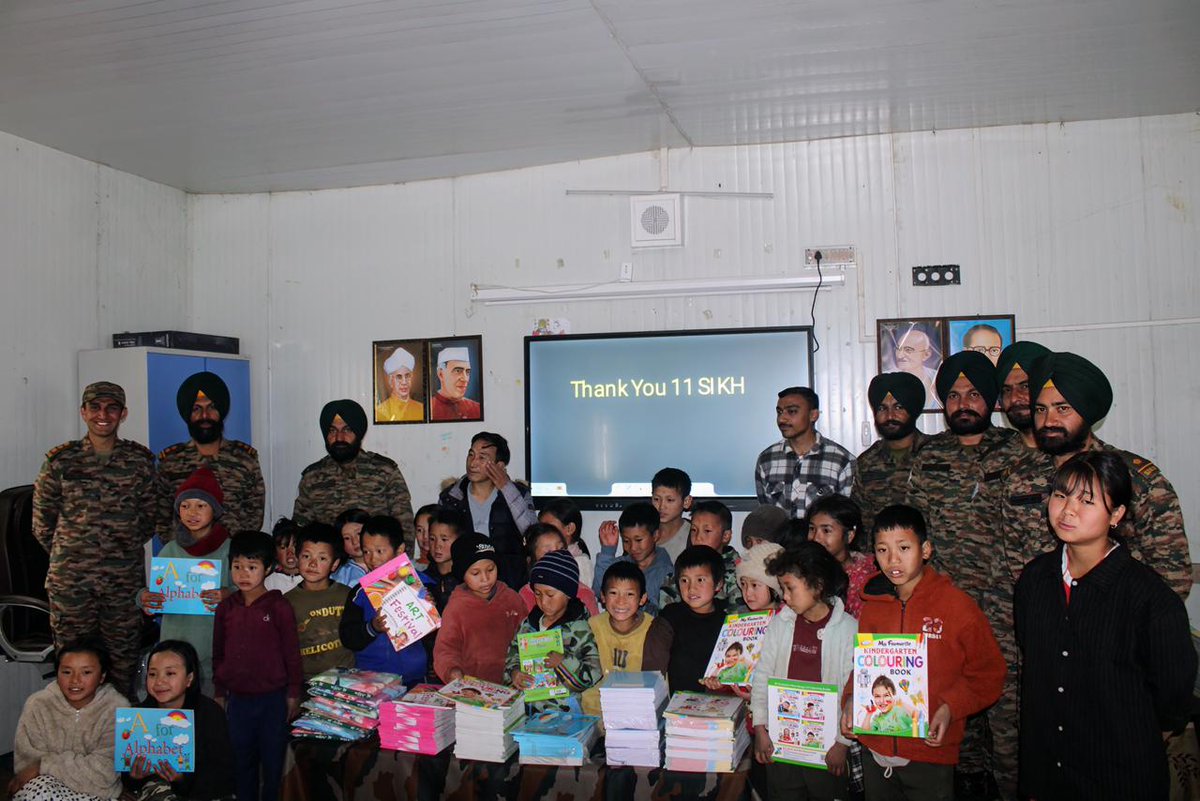 Spearcorps's tweet photo. 𝗘𝗺𝗽𝗼𝘄𝗲𝗿𝗶𝗻𝗴 𝗬𝗼𝘂𝗻𝗴 𝗠𝗶𝗻𝗱𝘀
Dao Division and #SpearHeadDivision under #SpearCorps strengthened educational initiatives in #ArunachalPradesh under Operation Sadbhavana. #Computers and UPS systems were handed over to Anini Higher Secondary School, while #Books and an #InteractivePanel were provided to Government Residential School, Papikrung, promoting digital literacy and youth empowerment.
#SpearCorps के अंतर्गत #DaoDivision और Spear Head Division ने #OperationSadbhavana के तहत Arunachal Pradesh में शैक्षिक पहलों को सुदृढ़ किया। #Anini Higher Secondary School को Computers एवं #UPSSystems तथा Government Residential School, #Papikrung को पुस्तकें और एक इंटरैक्टिव पैनल प्रदान किए गए, जिससे Digital Literacy और युवा सशक्तिकरण को बढ़ावा मिला।
#IndianArmy #DigitalEducation #YouthEmpowerment #CommunityDevelopment #NationFirst #EducationForAll #Sadbhavana #EducationMatters #SchoolCommunity
@adgpi
@HQ_IDS_India
@easterncomd
@official_dgar
@prodefkohima
@prodefgau
@GovParnaik
@MyGovArunachal
@ArunachalCMO
@MDoNER_India
@airnews_ita
@KirenRijiju
@SushantBSinha
@pasang_sona
@rwac48
@NELiveTV
Facebook-https://t.co/HBZq2S21fp
Instagram-https://t.co/nTewg3tLKO
YouTube-https://t.co/1AFZ1RDrLX