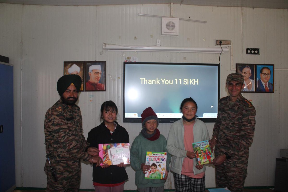 Spearcorps's tweet photo. 𝗘𝗺𝗽𝗼𝘄𝗲𝗿𝗶𝗻𝗴 𝗬𝗼𝘂𝗻𝗴 𝗠𝗶𝗻𝗱𝘀
Dao Division and #SpearHeadDivision under #SpearCorps strengthened educational initiatives in #ArunachalPradesh under Operation Sadbhavana. #Computers and UPS systems were handed over to Anini Higher Secondary School, while #Books and an #InteractivePanel were provided to Government Residential School, Papikrung, promoting digital literacy and youth empowerment.
#SpearCorps के अंतर्गत #DaoDivision और Spear Head Division ने #OperationSadbhavana के तहत Arunachal Pradesh में शैक्षिक पहलों को सुदृढ़ किया। #Anini Higher Secondary School को Computers एवं #UPSSystems तथा Government Residential School, #Papikrung को पुस्तकें और एक इंटरैक्टिव पैनल प्रदान किए गए, जिससे Digital Literacy और युवा सशक्तिकरण को बढ़ावा मिला।
#IndianArmy #DigitalEducation #YouthEmpowerment #CommunityDevelopment #NationFirst #EducationForAll #Sadbhavana #EducationMatters #SchoolCommunity
@adgpi
@HQ_IDS_India
@easterncomd
@official_dgar
@prodefkohima
@prodefgau
@GovParnaik
@MyGovArunachal
@ArunachalCMO
@MDoNER_India
@airnews_ita
@KirenRijiju
@SushantBSinha
@pasang_sona
@rwac48
@NELiveTV
Facebook-https://t.co/HBZq2S21fp
Instagram-https://t.co/nTewg3tLKO
YouTube-https://t.co/1AFZ1RDrLX