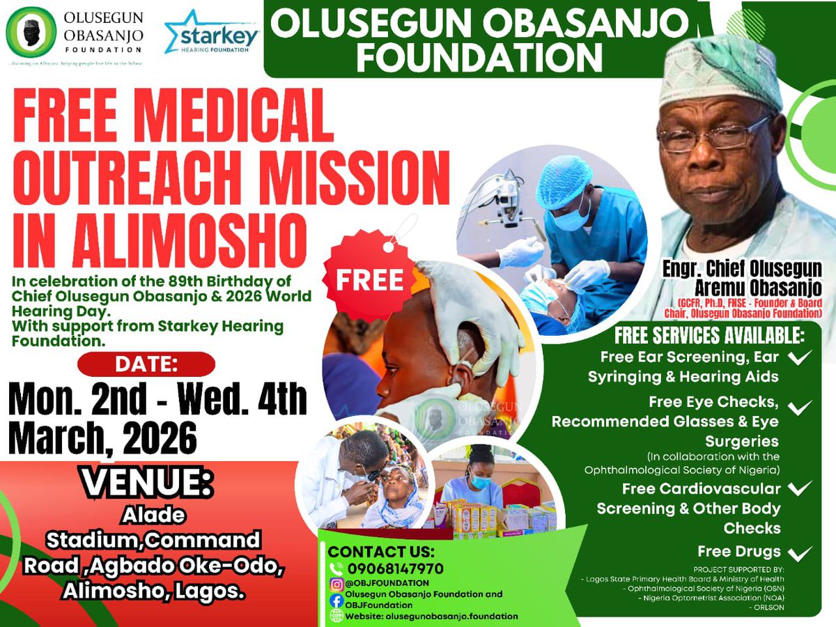 Olusegun Obasanjo Foundation tweet media