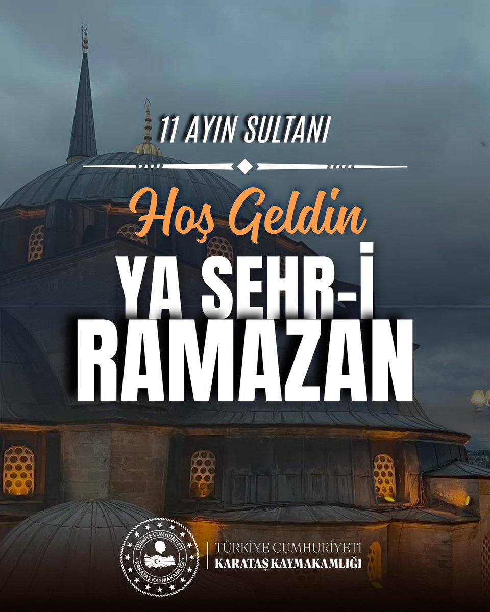 Başta aziz milletimiz olmak üzere, kıymetli hemşehrilerimizin Ramazan-ı Şerif’ini tebrik ediyor; bu mübarek ayın ülkemize sağlık, huzur ve birlik; memleketimize bolluk, bereket ve esenlik getirmesini temenni ediyoruz.
Ramazan ayımız mübarek olsun. 🌙