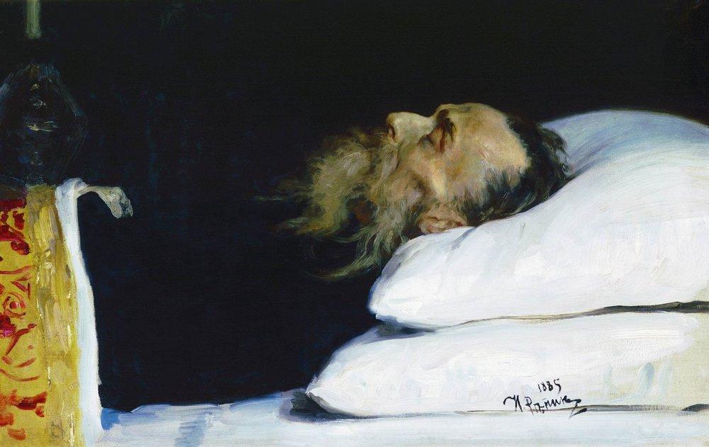 artistilyarepin's tweet photo. Historian Nikolai Kostomarov in a coffin #artbots #repin https://t.co/Z0ys6AFx39