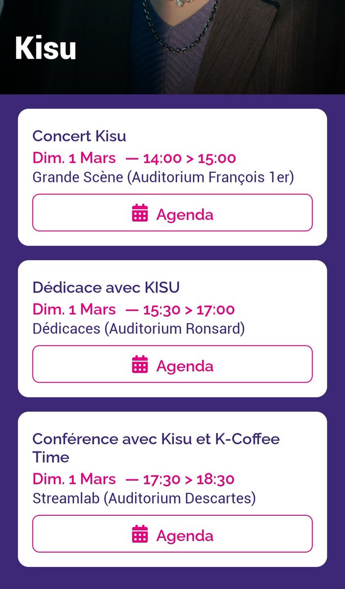 KisuFrance's tweet photo. KISU sera présent au Korean Tours Festival 🇫🇷

📆 1er mars de 14h à 18h30 (Concert, Dédicace, Conférence)📍 Palais des Congrès de Tours
🎟 https://t.co/NjpwYUuHzX

#KISU #기수 #최기수 https://t.co/JBgosj9P1b