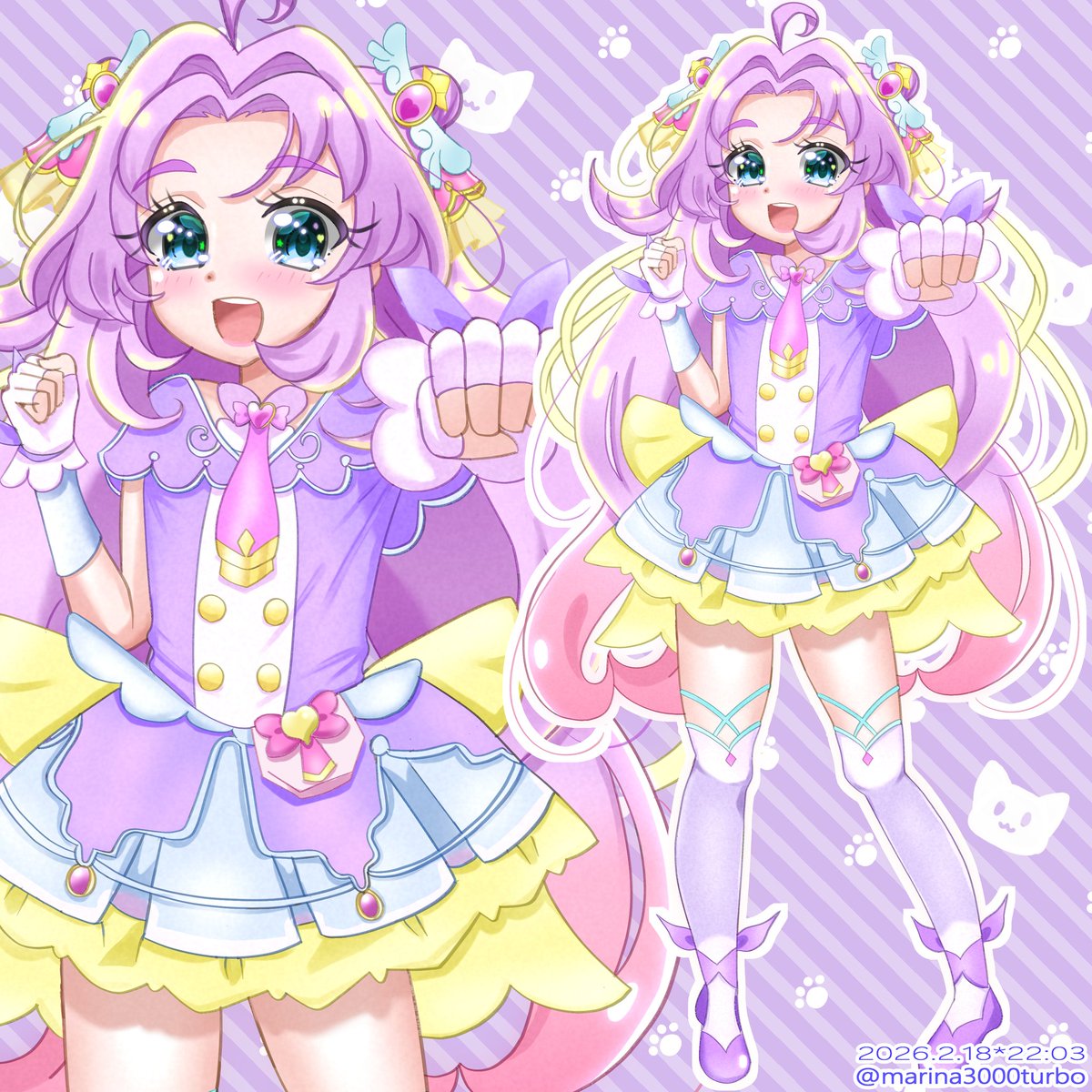 春日部ぽてとです。今回は名探偵プリキュア！のキュアアンサーを立ち絵