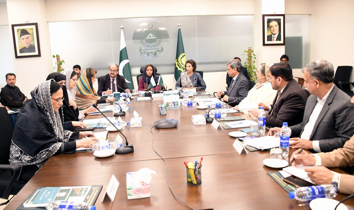 ShahNafisa's tweet photo. The SpecialCommittee for #Gendermainstreaming visited the Federal Ombudsperson Secretariat for Protection Against #Harassment (FOSPAH) where were briefed about the working of the secretariat. The recent strong orders even to the extent of dismissing and terminating high officials implicated in harassment of women passed by the #Ombudsperson are commendable. The #FOSPAH requires further budgetary strengthening and a revisit of some legal provisions of the anti-harassment law which we promised to take up in our committee.