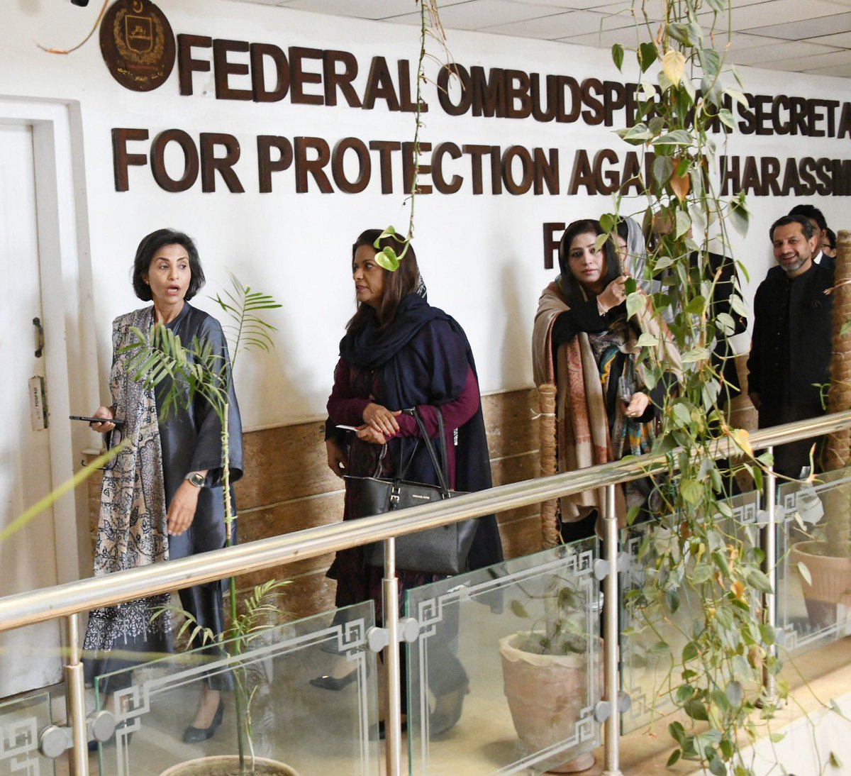ShahNafisa's tweet photo. The SpecialCommittee for #Gendermainstreaming visited the Federal Ombudsperson Secretariat for Protection Against #Harassment (FOSPAH) where were briefed about the working of the secretariat. The recent strong orders even to the extent of dismissing and terminating high officials implicated in harassment of women passed by the #Ombudsperson are commendable. The #FOSPAH requires further budgetary strengthening and a revisit of some legal provisions of the anti-harassment law which we promised to take up in our committee.