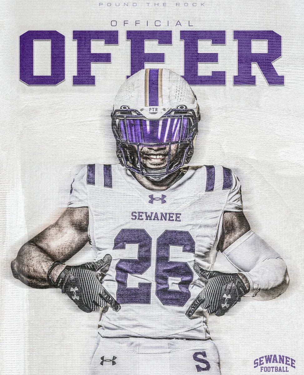 Blessed to receive an offer from <a href="/SewaneeFootball/">Sewanee Football</a> 
Thank you <a href="/CooperGosch/">Coach Gosch</a> for the opportunity! <a href="/Prov_Football/">🅿️rovidence Football</a> <a href="/Coachward1/">Weslee Ward</a>  <a href="/cmacc16/">Coach Macc</a>