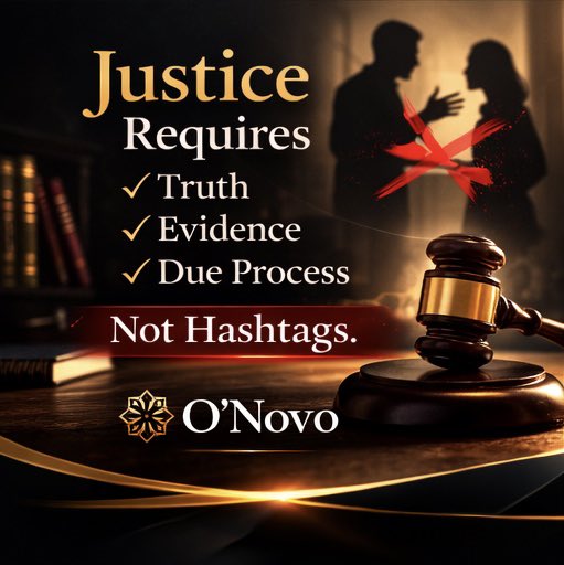 Every serious accusation deserves seriousness, not social media trials.

Justice should never be decided by hashtags.