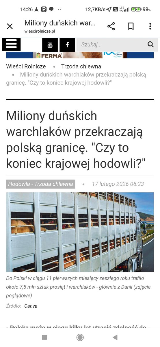 Kurwa!!
KURWA!!
7,5 mln pierdolonych duńskich warchlaków!!
Tego sie kurwa nie da jeść!!
Wszelkie mięso z Zachodu to niejadalny syf!!
Dożynanie polskiej hodowli kurwa!!