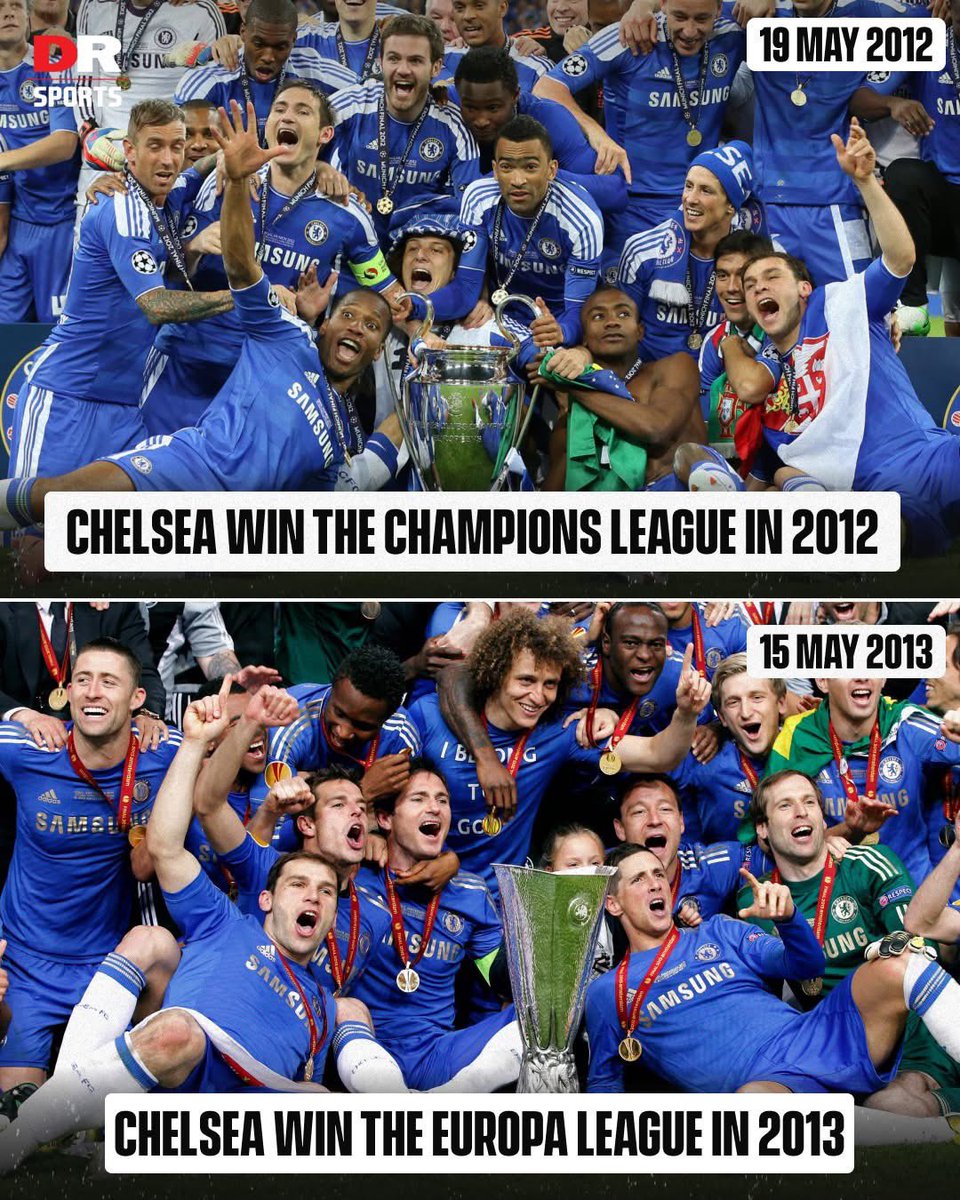 🧵10 Records held by Chelsea that will never be broken 😤 no 5 will shock you 

1. In 2013 Chelsea became the first club to hold both the Champions league and Europa league titles at the same time