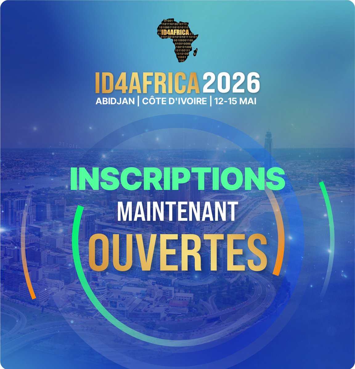 Les inscriptions sont désormais OUVERTES pour #ID4Africa2026 !
RDV à Abidjan 🇨🇮 autour du thème :
« Identité numérique : des DPI aux écosystèmes publics numériques »

🔗 Inscrivez-vous dès maintenant : id4africaevents.com/fr/2026/regist…
#ID4Africa2026
