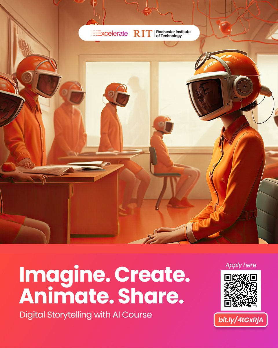 Stories can be seen, heard, and experienced. 🎬

Learn how to craft narratives, create visuals, and build immersive digital stories in the Digital Storytelling with AI Course.

✨Apply now and start creating. tinyurl.com/yj6jhbfv