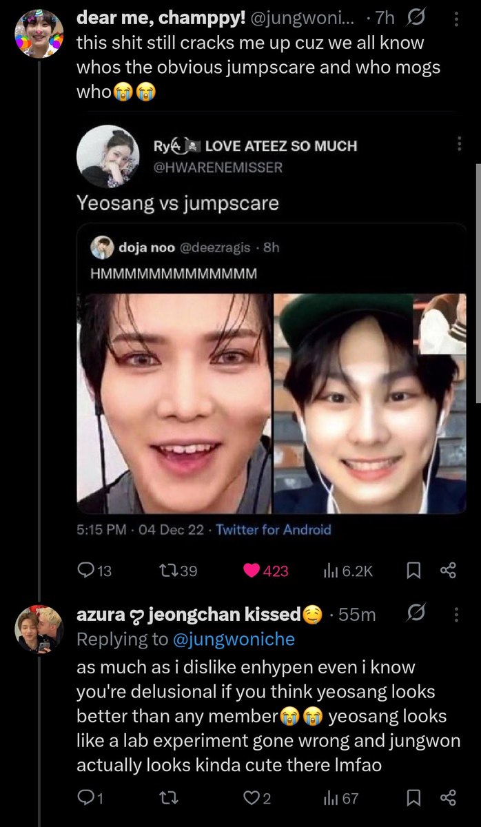 jungwoniche's tweet photo. THE SWITCH UP???? 😭😭😭😭😭 https://t.co/Z1UiXzC8Ho