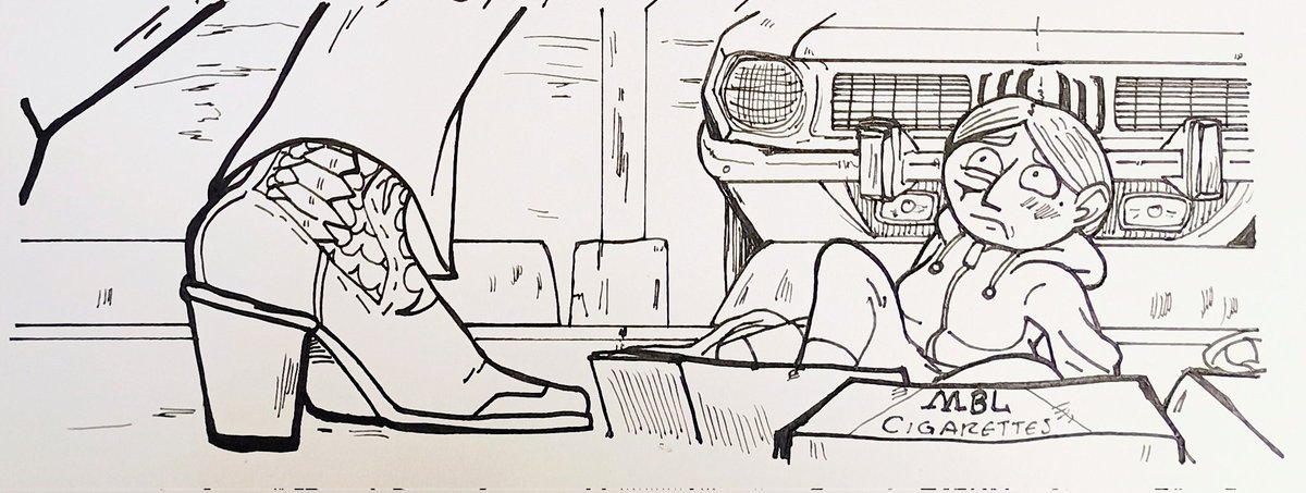 Happy to be drawing the fish again!! (The fish is the car, because it's a Barracuda)