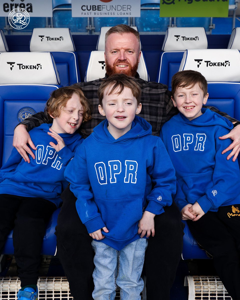 QPR's tweet photo. Our latest @tokenfi winners 🙌

Congrats to R's fan Steve and sons, who watched Saturday's game in style from W12 😎

@DasFlyNeylon 💙🤍 https://t.co/76i49Ygzes