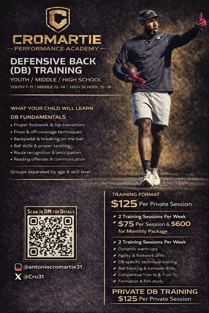 COACH ANTONIO CROMARTIE tweet media