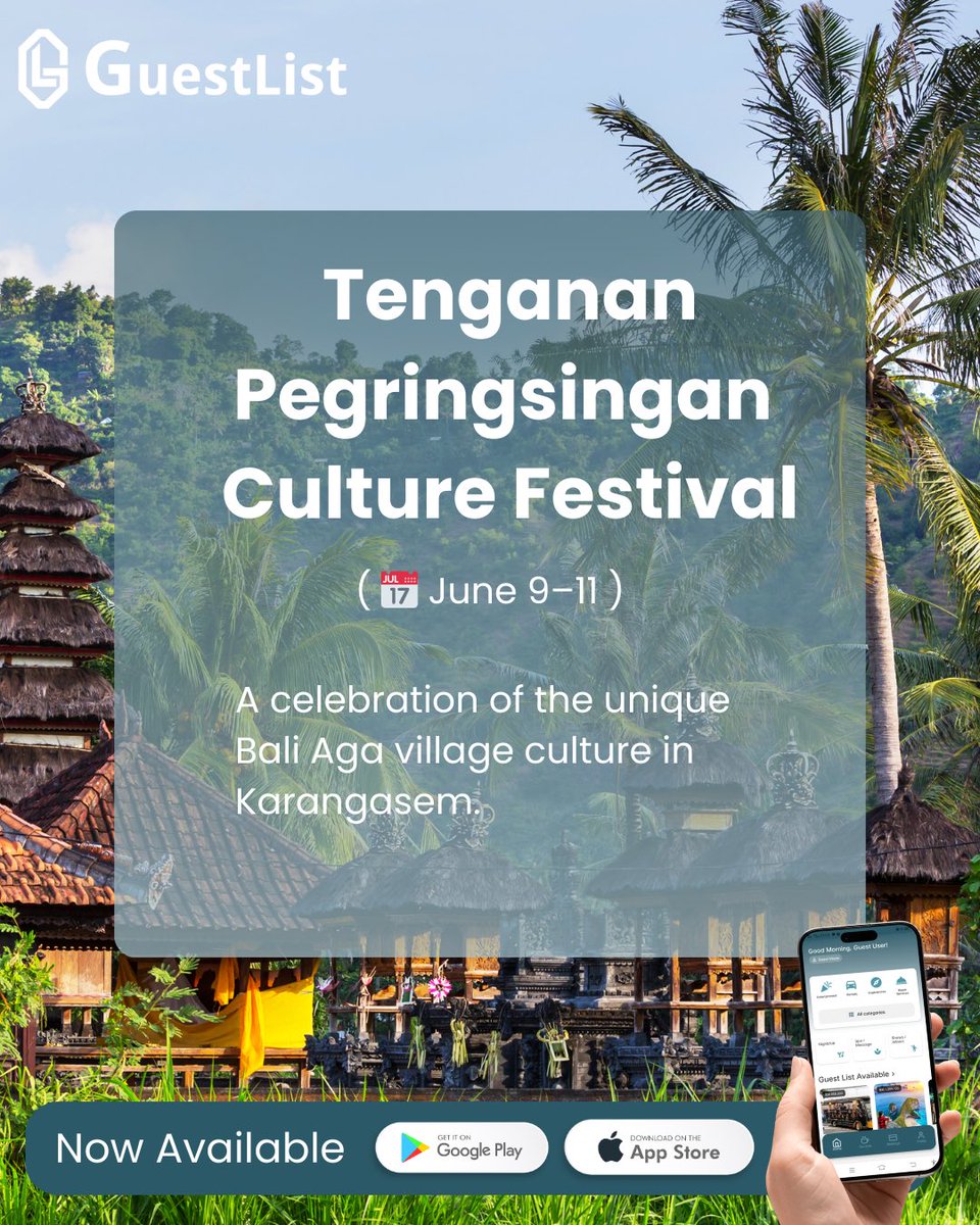 guestlistid's tweet photo. Bali is more than beaches, it’s living culture

A little planning allows you to witness the island beyond sunsets and beach clubs.
Because the real magic of Bali lives in its ceremonies, music, villages, and community spirit. https://t.co/fZ9PFlM2p4