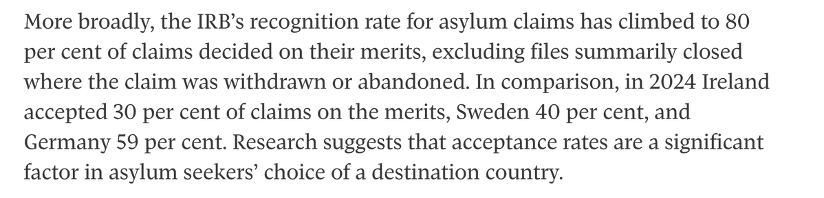 howardanglin's tweet image. This report into the breakdown of the Canadian refugee system by the former director of policy at IRCC and a former member of the Immigration and Refugee Board of Canada should be a major scandal. In a sane country, heads would roll, starting with the ministers who oversaw this