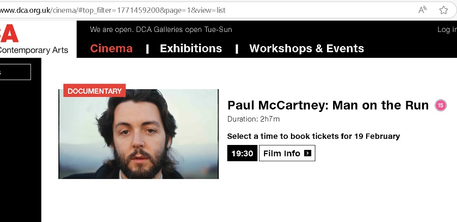UnicornUnbound's tweet photo. Have been so looking forward to seeing this film... 'Man on the Run'.
#McArtney #PaulMcArtney #ManOnTheRun #TheFlicks #ThePictures https://t.co/qZTcojBOfM