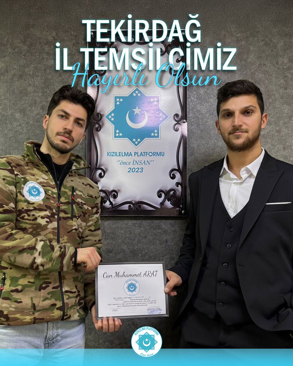 Kızılelma Platformu bünyesinde başlattığımız il temsilciliği yapılanmamızın ilk adımını gururla atıyoruz. İlk il temsilciliğimiz için imzalar atıldı.

#kızılelmaplatformu #Kızılelma #Platform  #iltemsilciliği #Tekirdağ