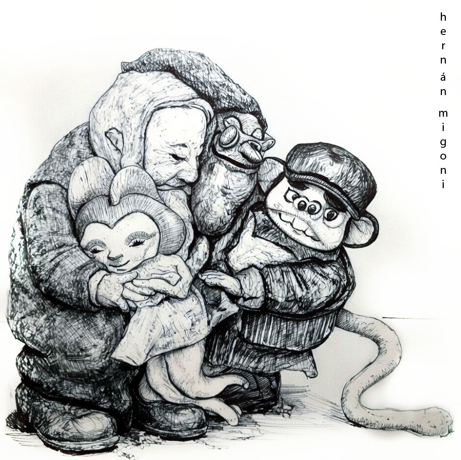 "Familia extraña". Tinta china sobre papel.
"Strange Family". India ink on paper.
#TintaChina
#IndiaInk
#DibujoConTinta
#IlustracionTinta
#TintaSobrePapel
#Pluma
#ArteConTinta
#InkDrawing
#ChineseInkArt
#BlackInkIllustration