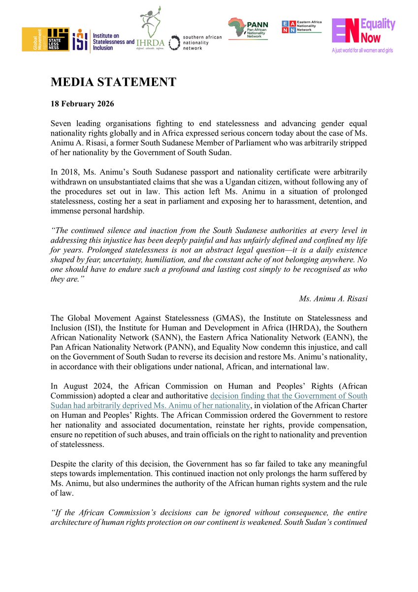 Nubian Rights Forum tweet media