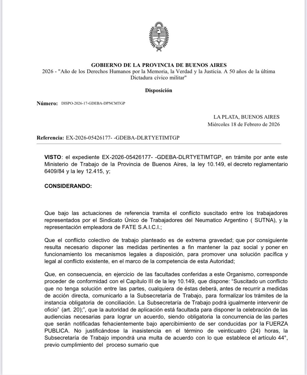 Trabajo PBA tweet media